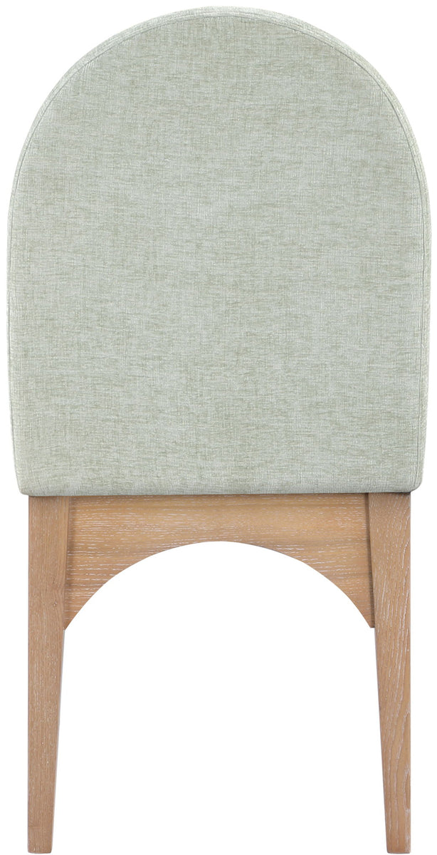 Waldorf - Chenille Dining Side Chair With Natural Legs