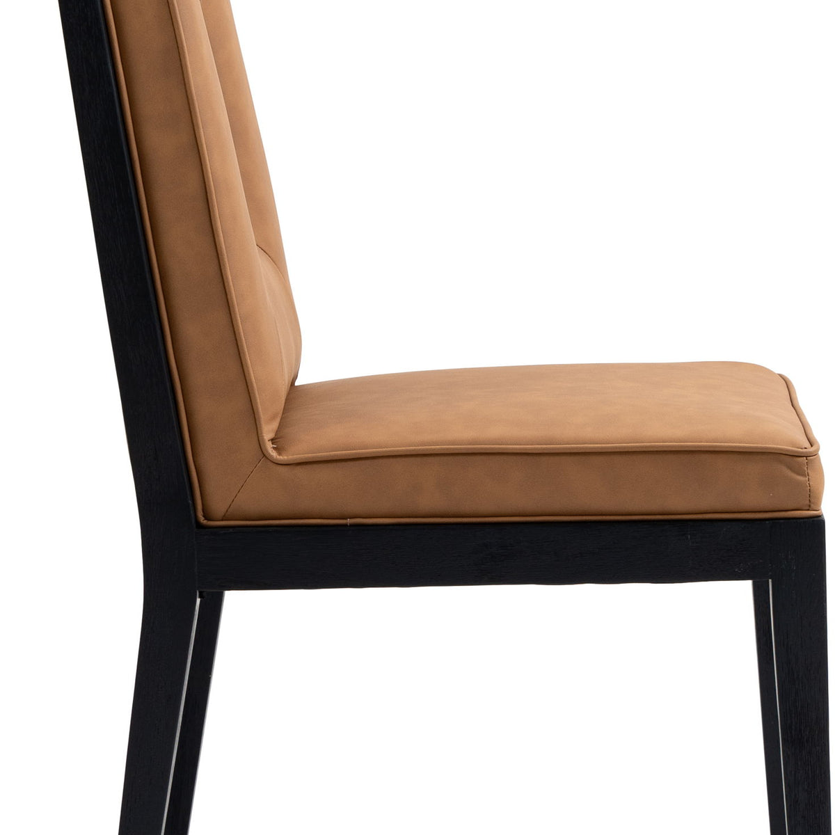 Gwendolyn - Faux Leather Dining Side Chair With Black Frame (Set of 2)