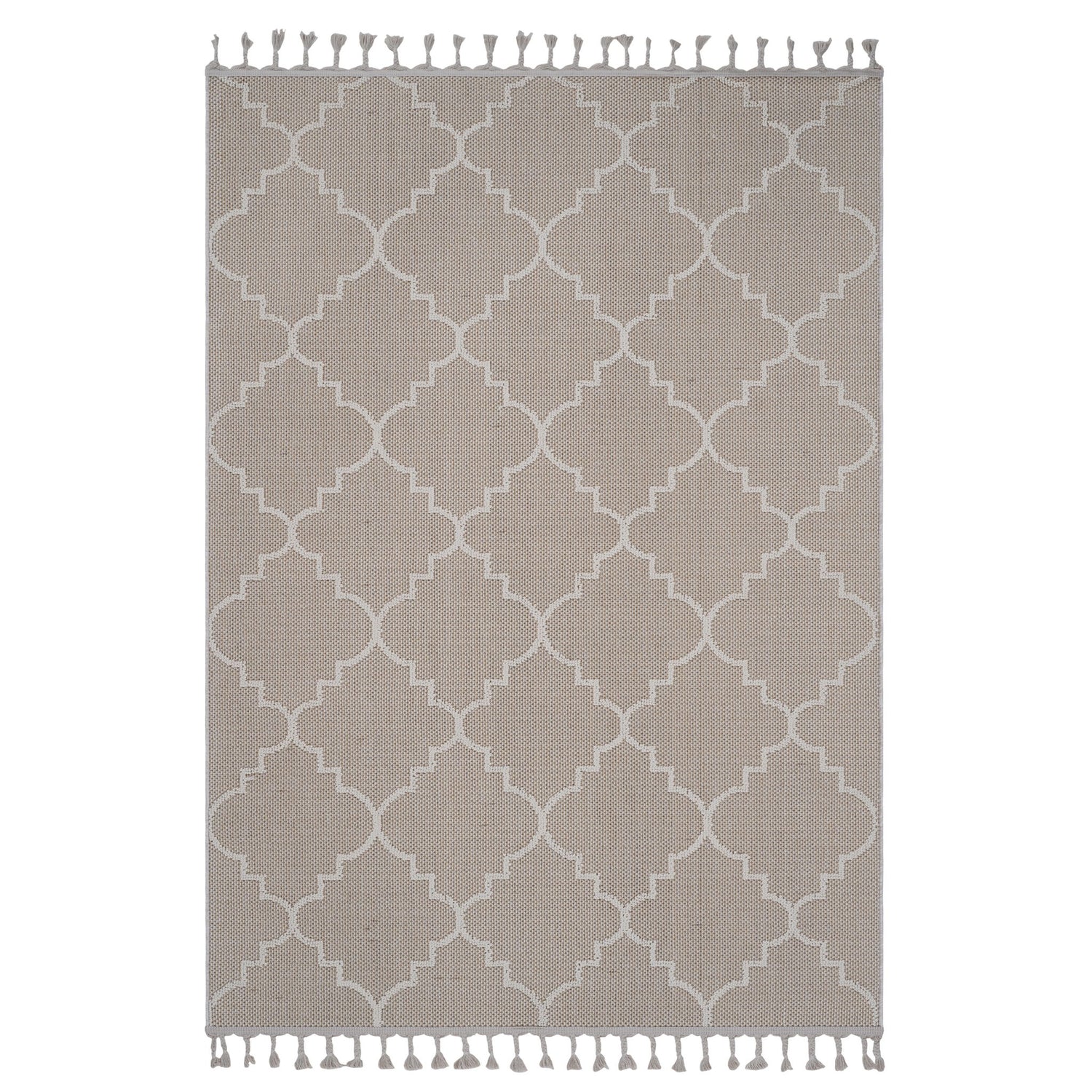 Guros - 6' X 9' Trellis Indoor / Outdoor Area Rug - Ivory