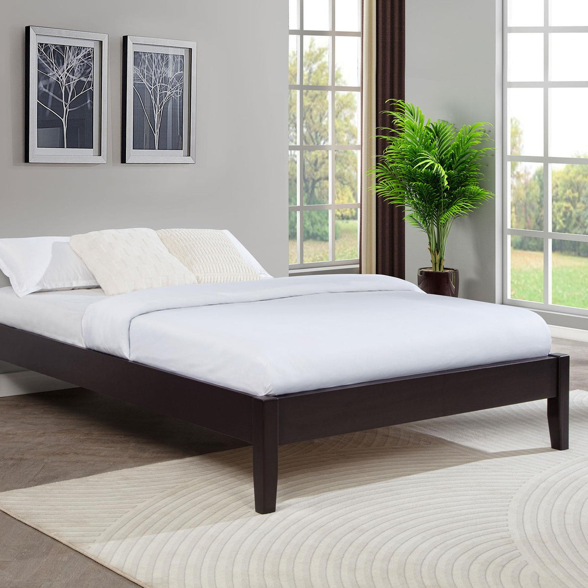 Hounslow Full Universal Platform Bed Cappuccino