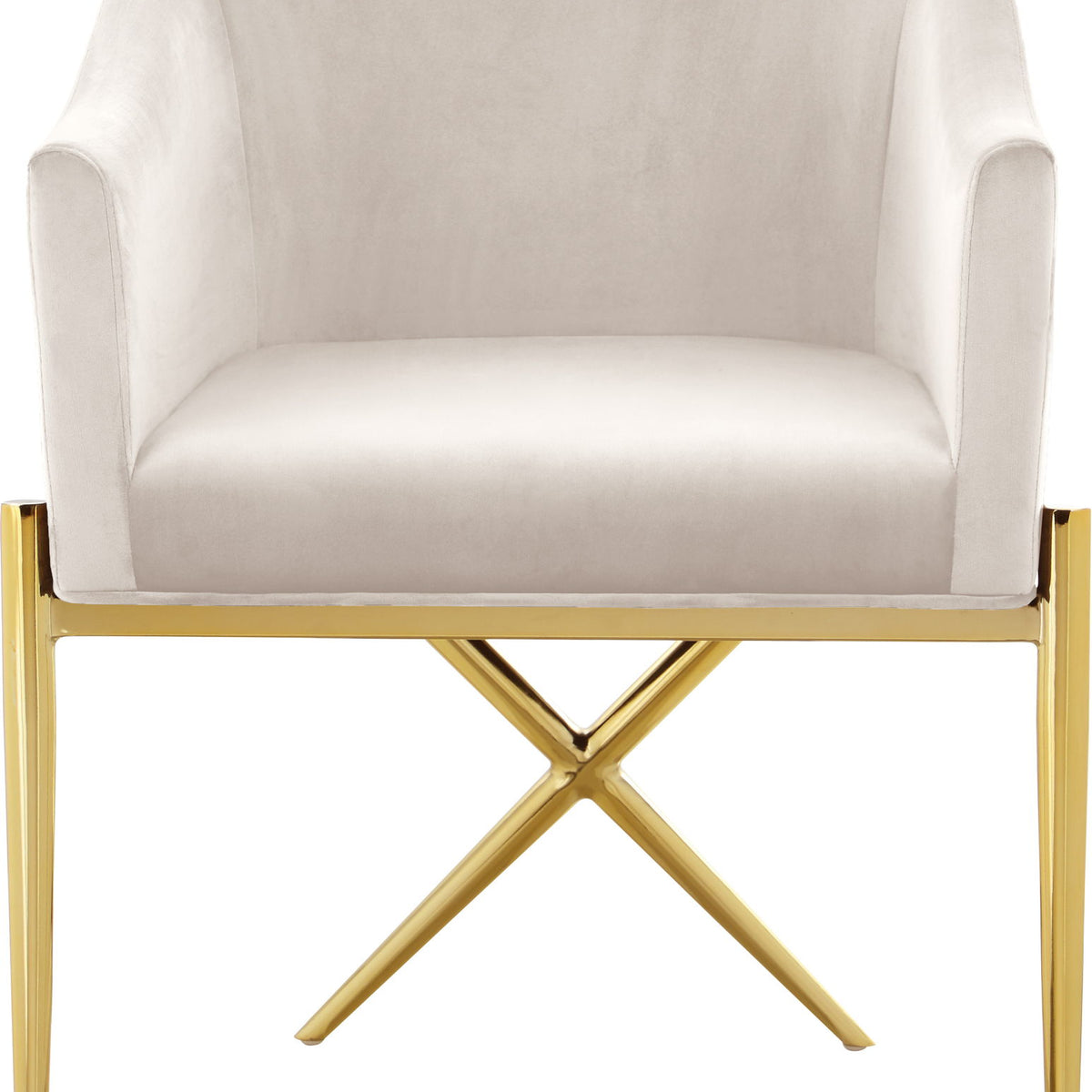 Xavier - Dining Chair with Gold Legs