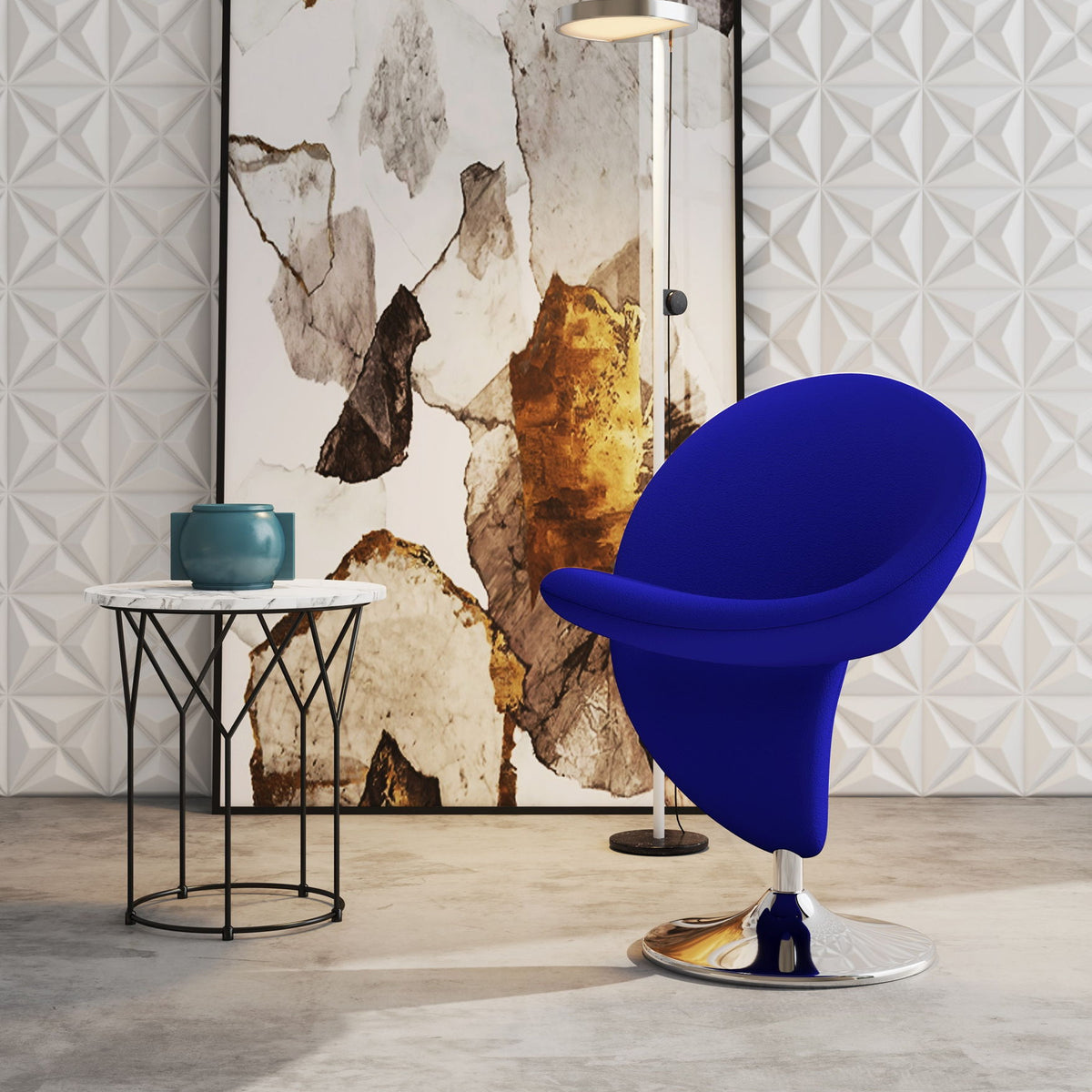 Manhattan Curl - Swivel Lounge Chair