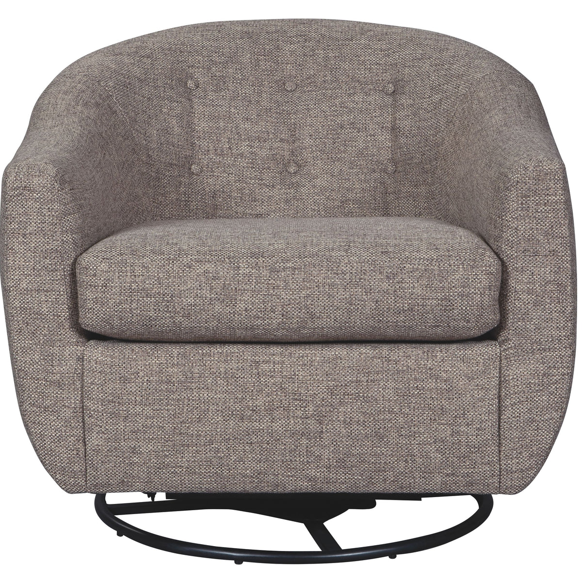 Upshur - Taupe - Swivel Glider Accent Chair