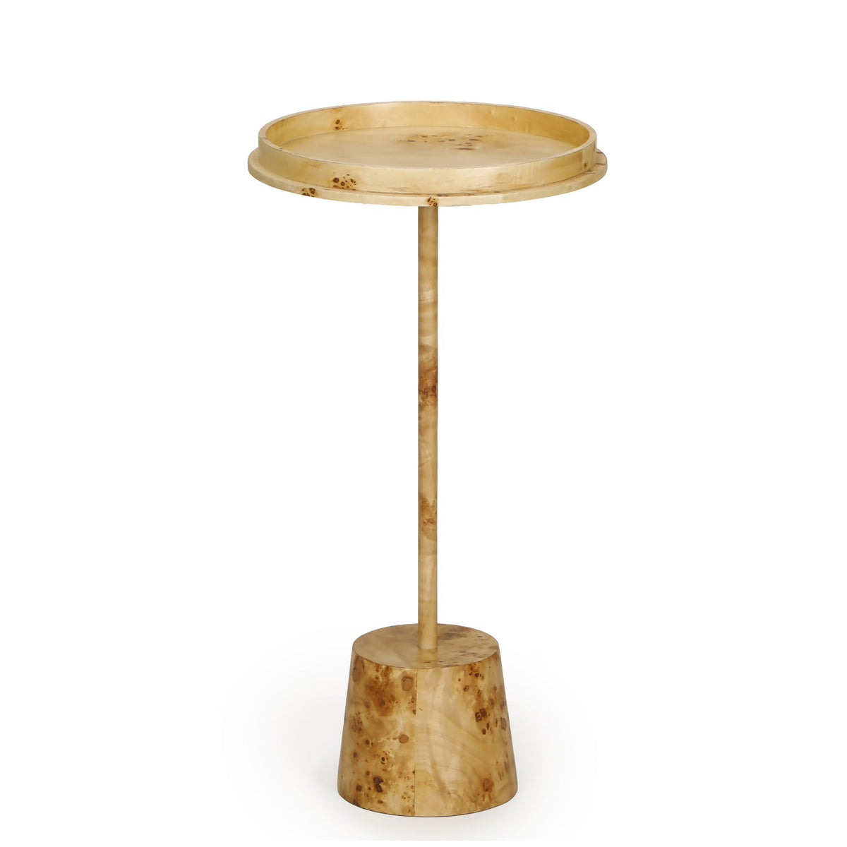 Destin - Burl Designer Side Table - Natural