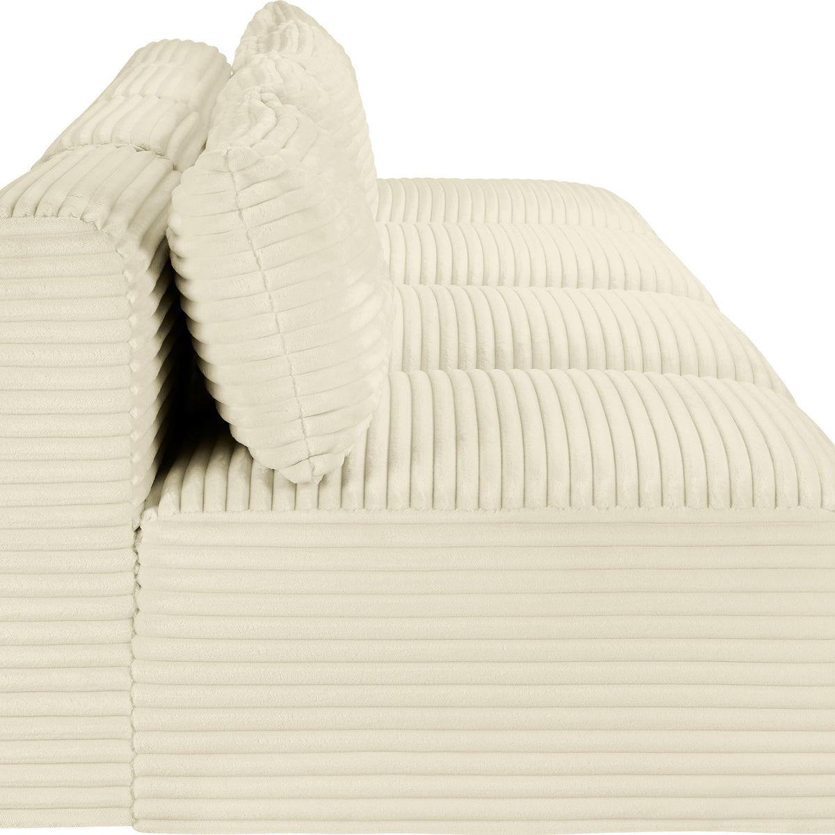 Shaggy - 4 Seat Modular Armless Sofa
