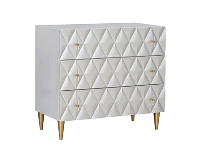 Anson - Console Cabinet - Silver / Champagne