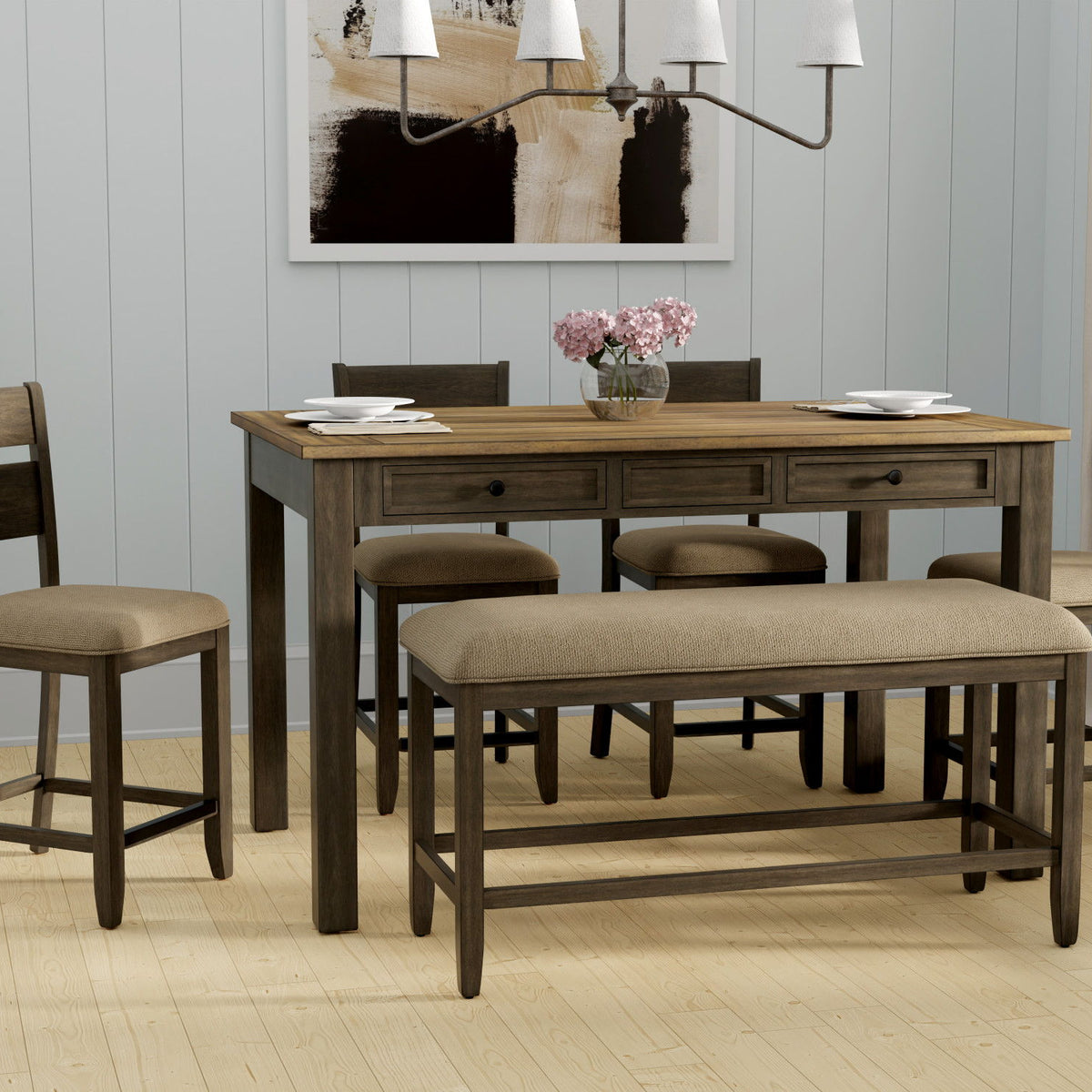 Velvety - 6 Piece Gathering Dining Set