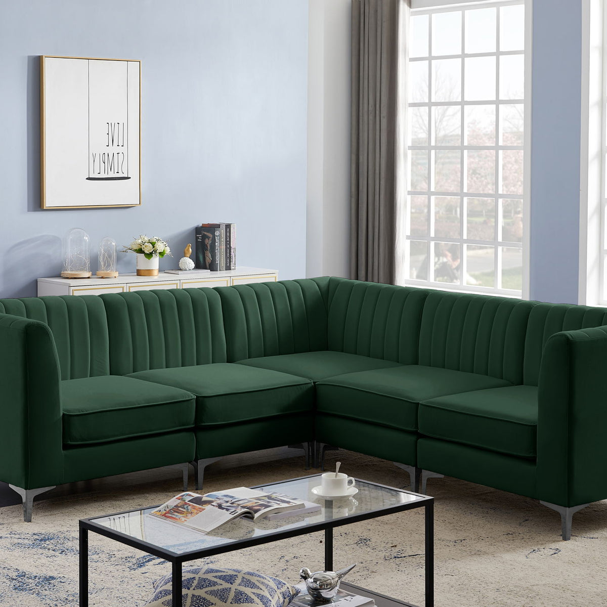 Alina - 5 Piece Modular Corner Sectional