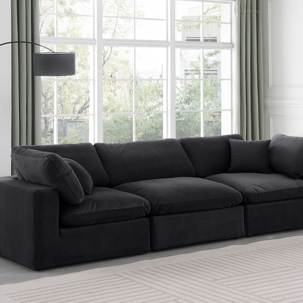 Comfy - Velvet Modular Sofa 3 Seats