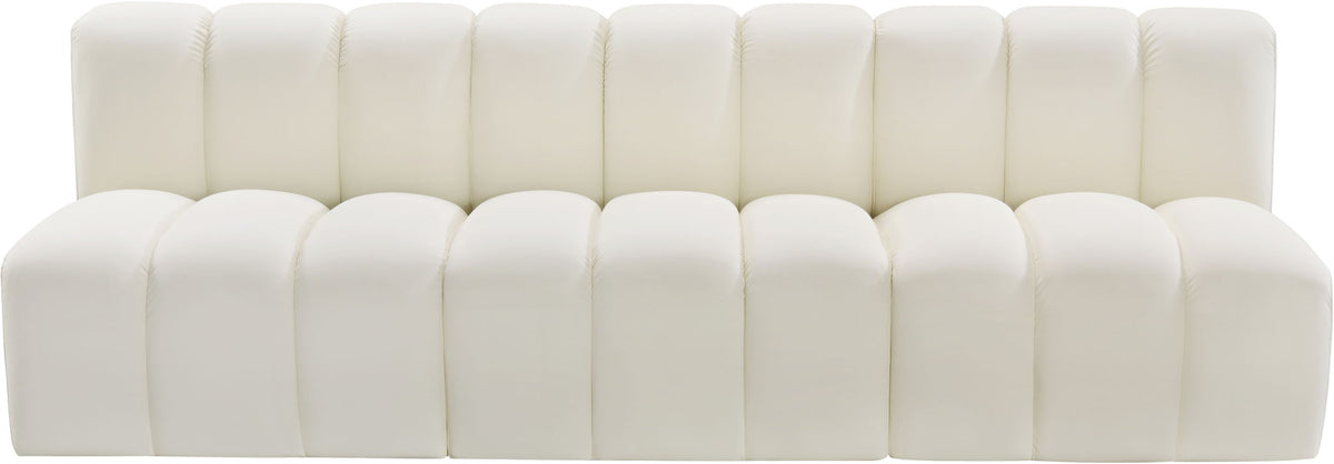 Arc - Faux Leather 3 Seats Modular Sofa
