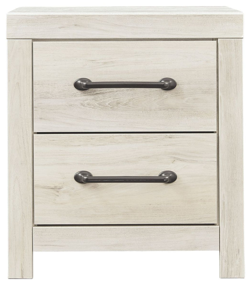 Cambeck - Two Drawer Night Stand - Whitewash