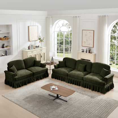 3-Seater Loveseat - Green