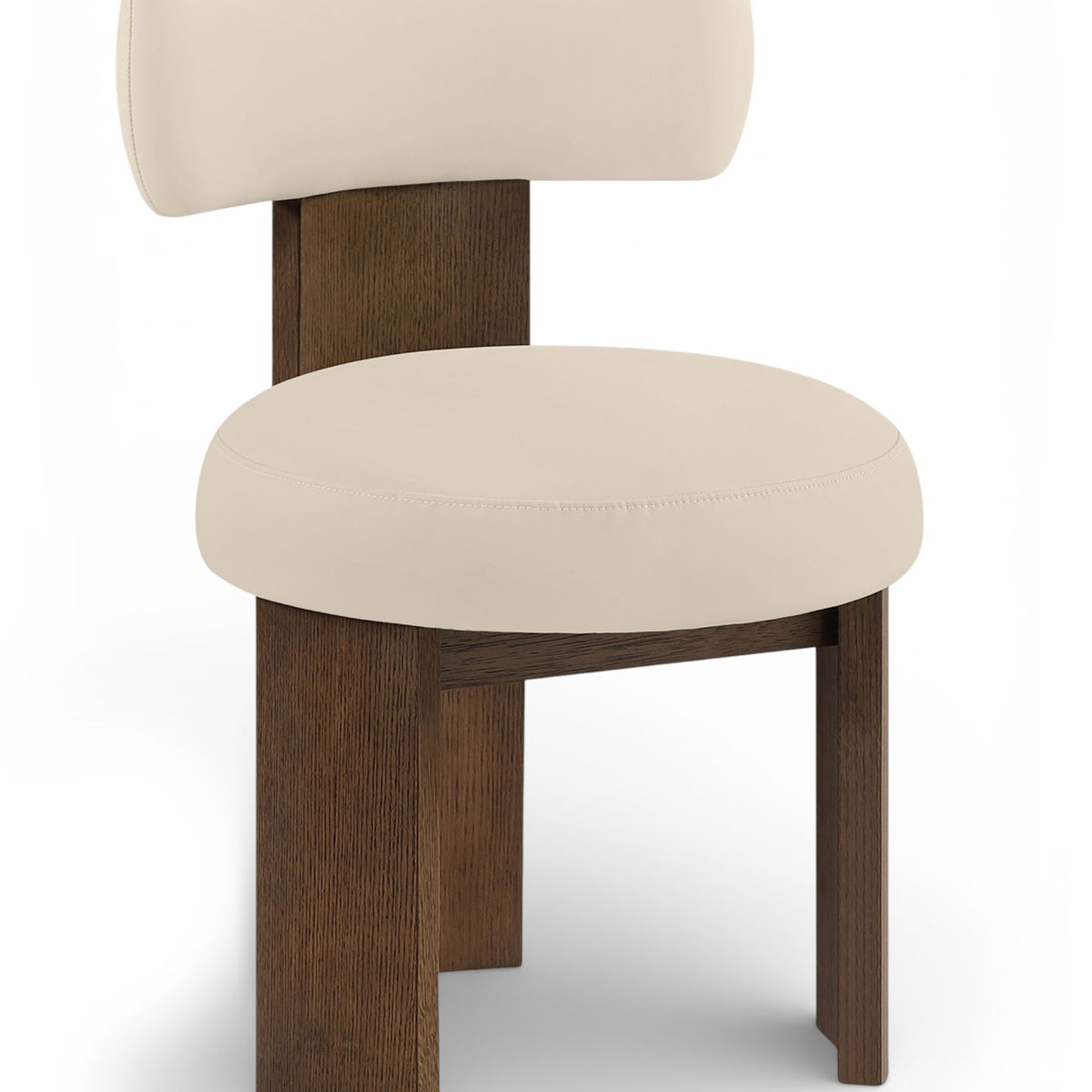 Atelier - Vegan Leather Upholstered Dining Chair (Set of 2) - Painted Brown Frame