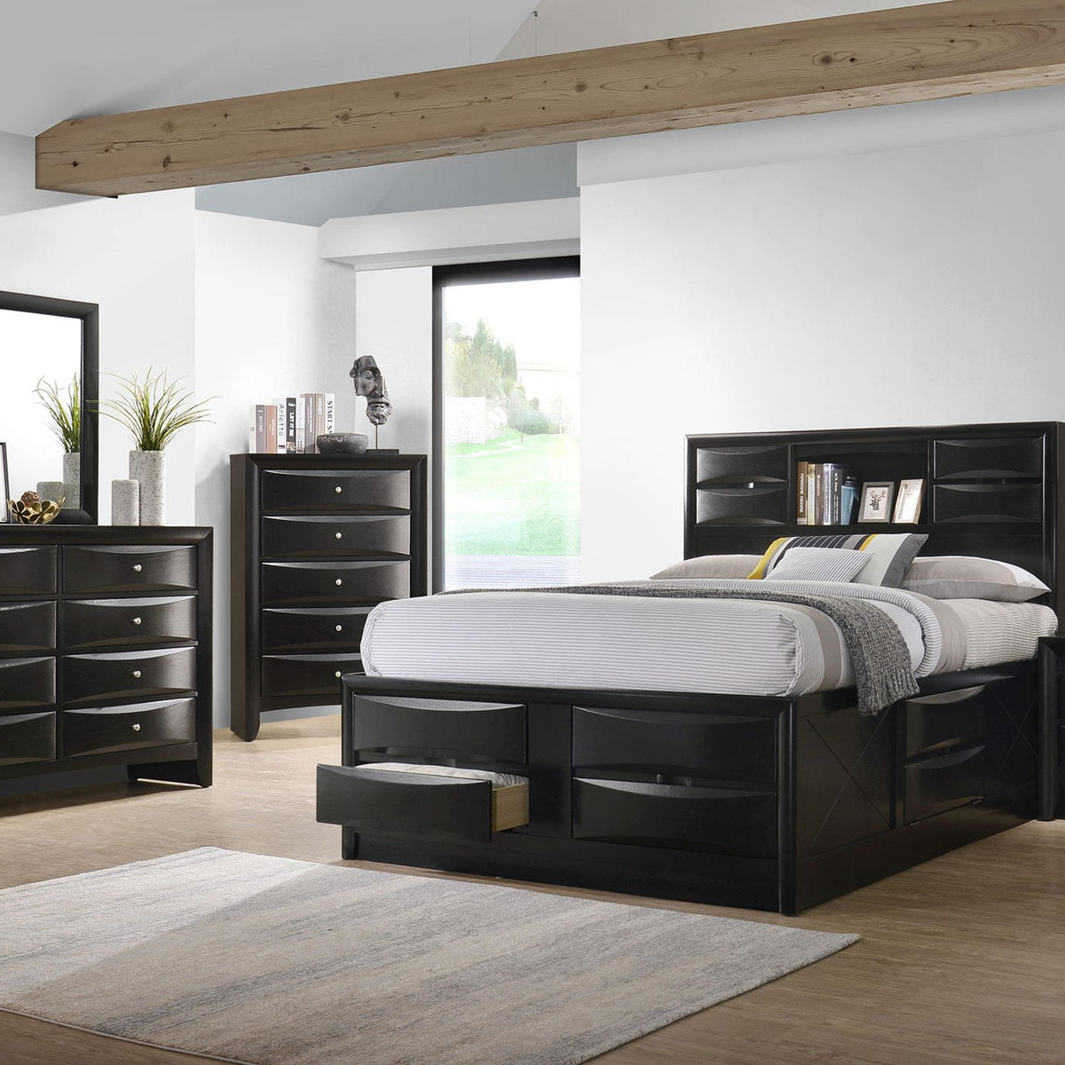 Briana 5-piece California King Bedroom Set Black