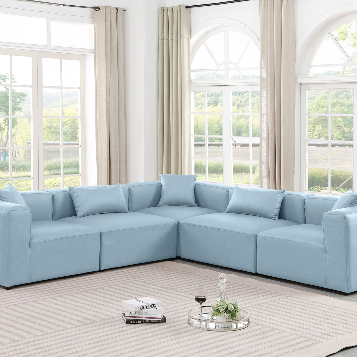 Cube - 5 Piece Modular Corner Sectional