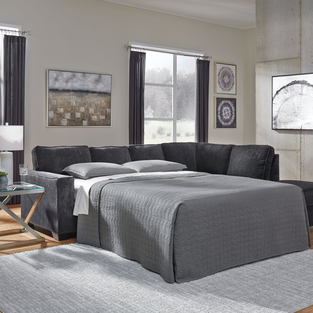 Altari - Laf Full Sofa Sleeper - Slate