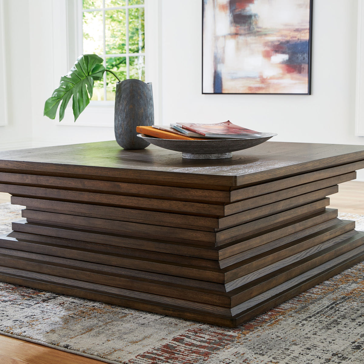 Hannodream - Square Cocktail Table - Warm Brown