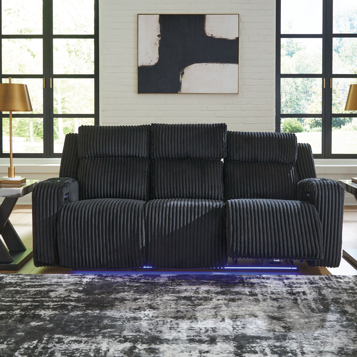 Forest Lake - Power Reclining Sofa With Adj Headrest