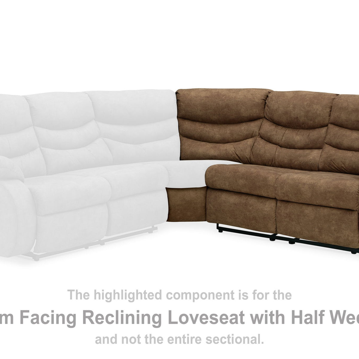 Partymate - Raf Reclining Loveseat - Brindle