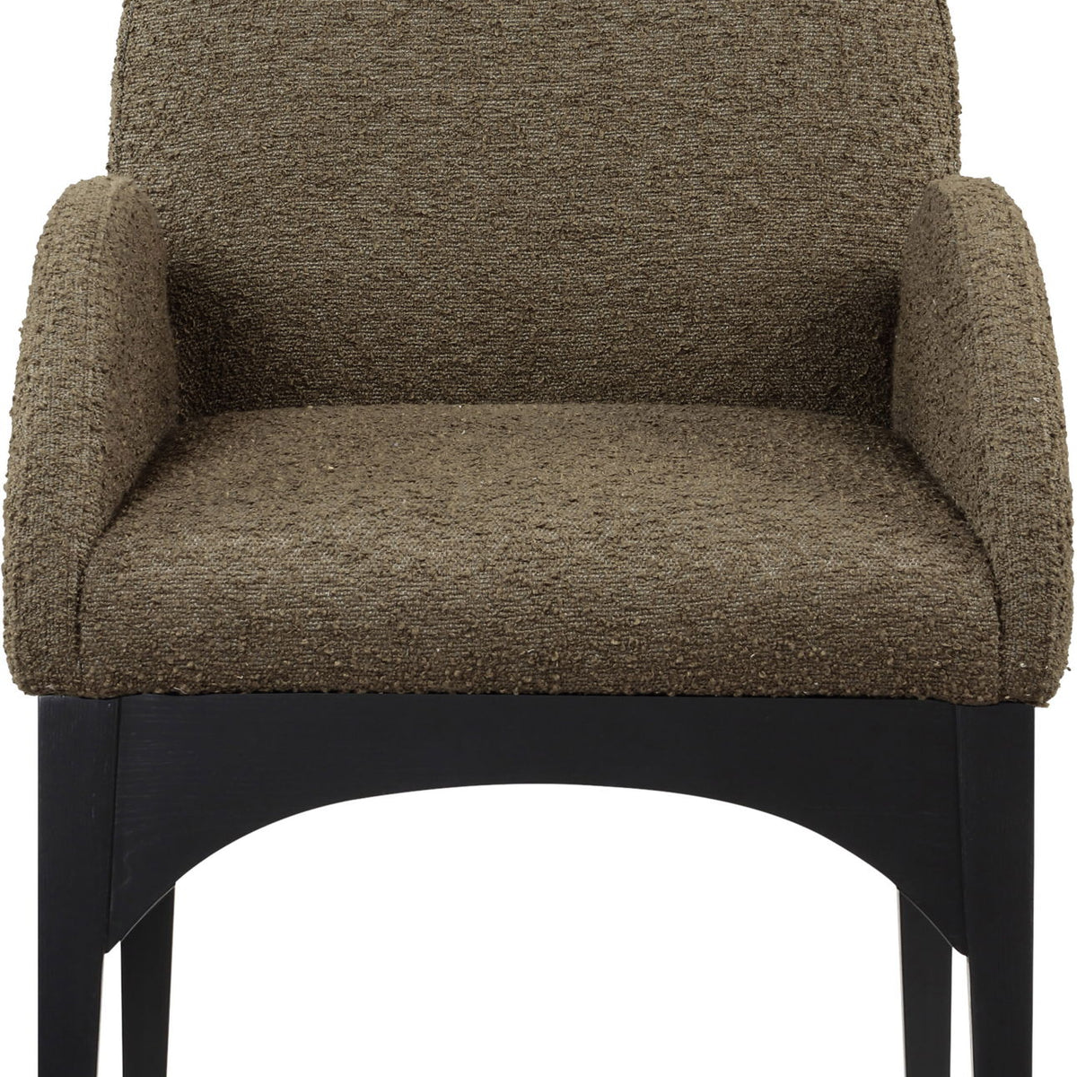 Waldorf - Boucle Dining Arm Chair With Black Legs