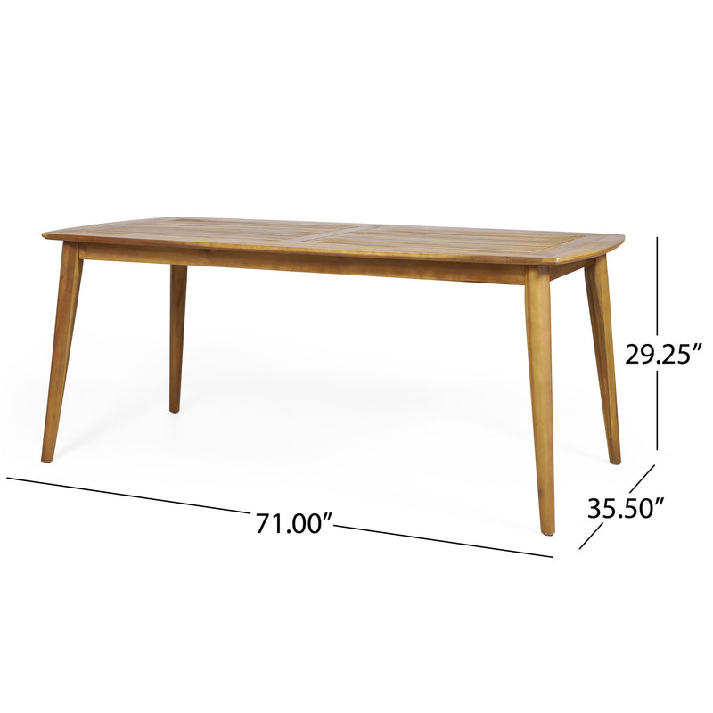 Outdoor Dining Table With Frame - Teak