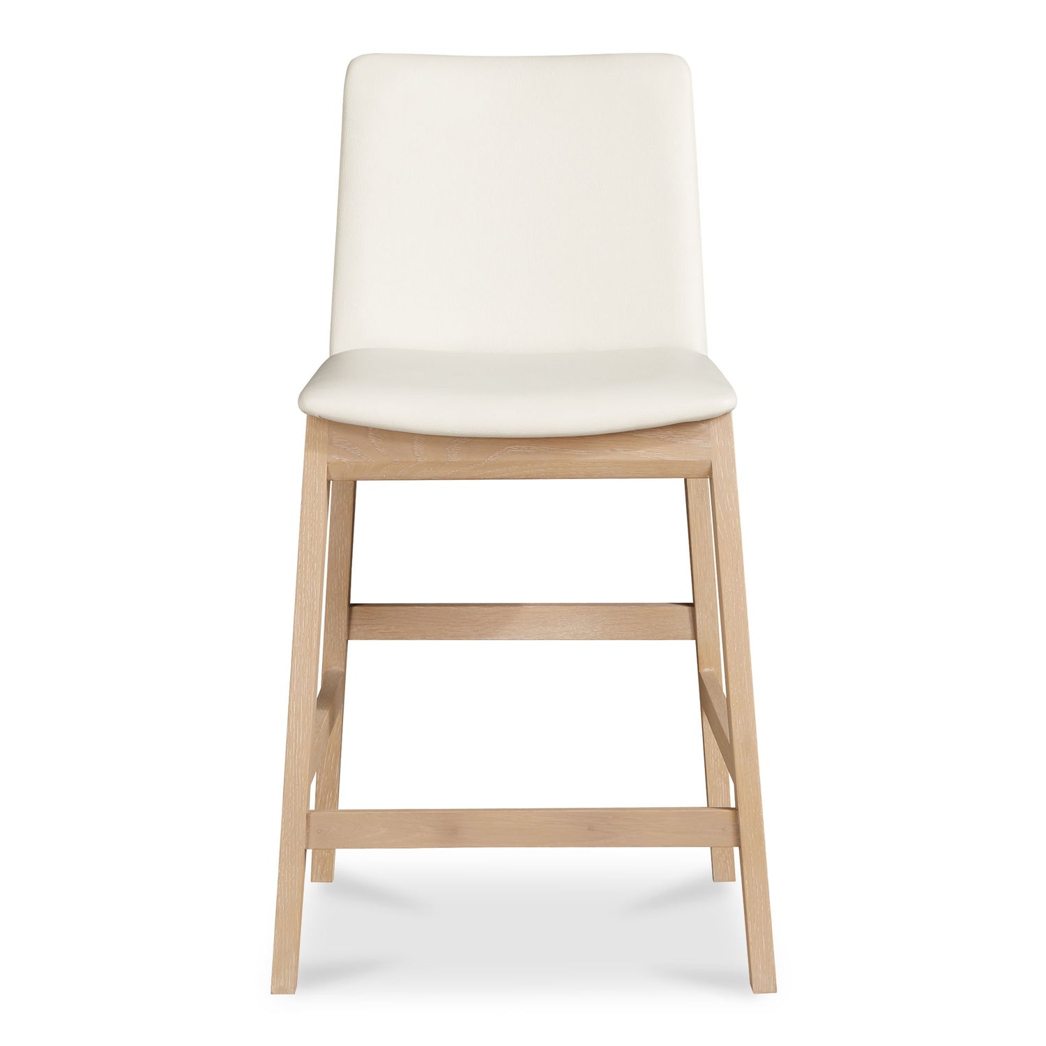 Deco - Counter Stool - White / Light Brown