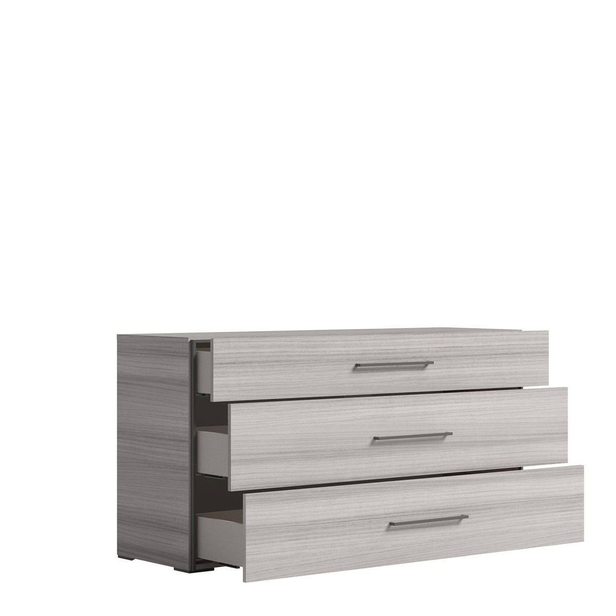 Mia - Dresser - White / Gray / Silver