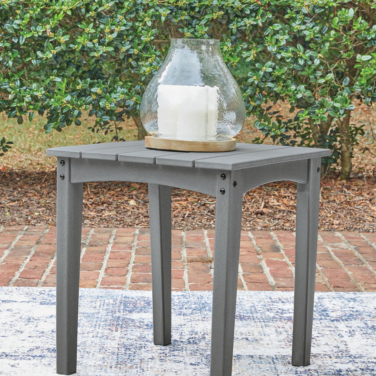 Cove Beach - Square End Table - Gray