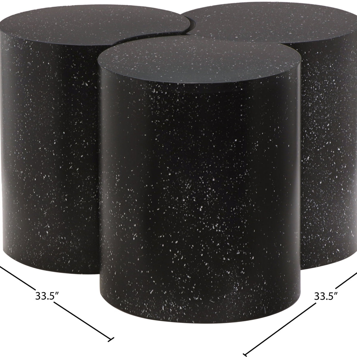 Dimple - 3 Piece Modular Coffee Table - Terazzo Finish