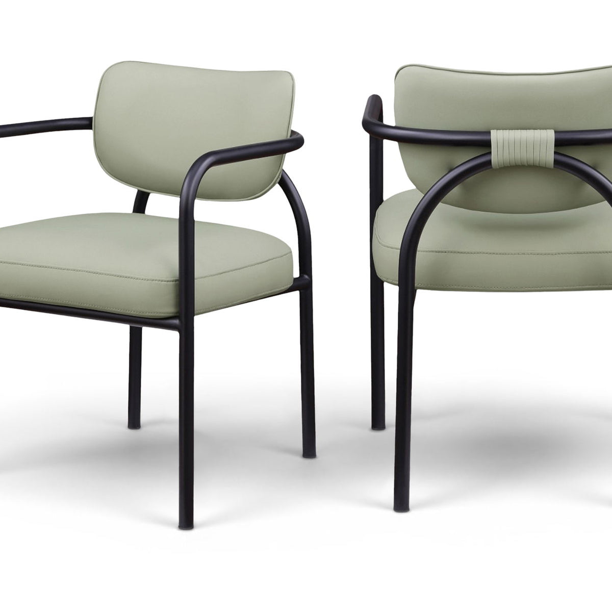 Serava - Vegan Leather Upholstered Dining Chair (Set of 2)