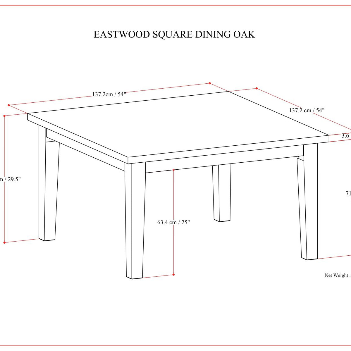 Eastwood - Handcrafted Dining Table
