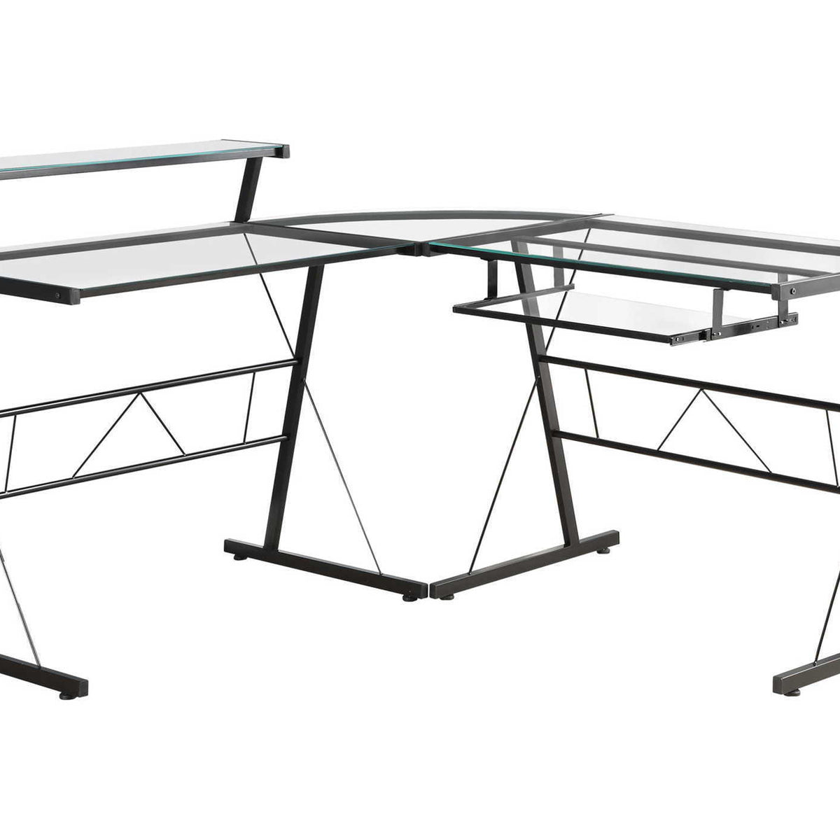 Computer Desk, Home Office, Corner, L Shape, Laptop, Durable Construction