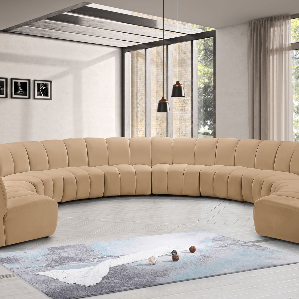 Infinity - 10 Piece Modular Sectional - Camel
