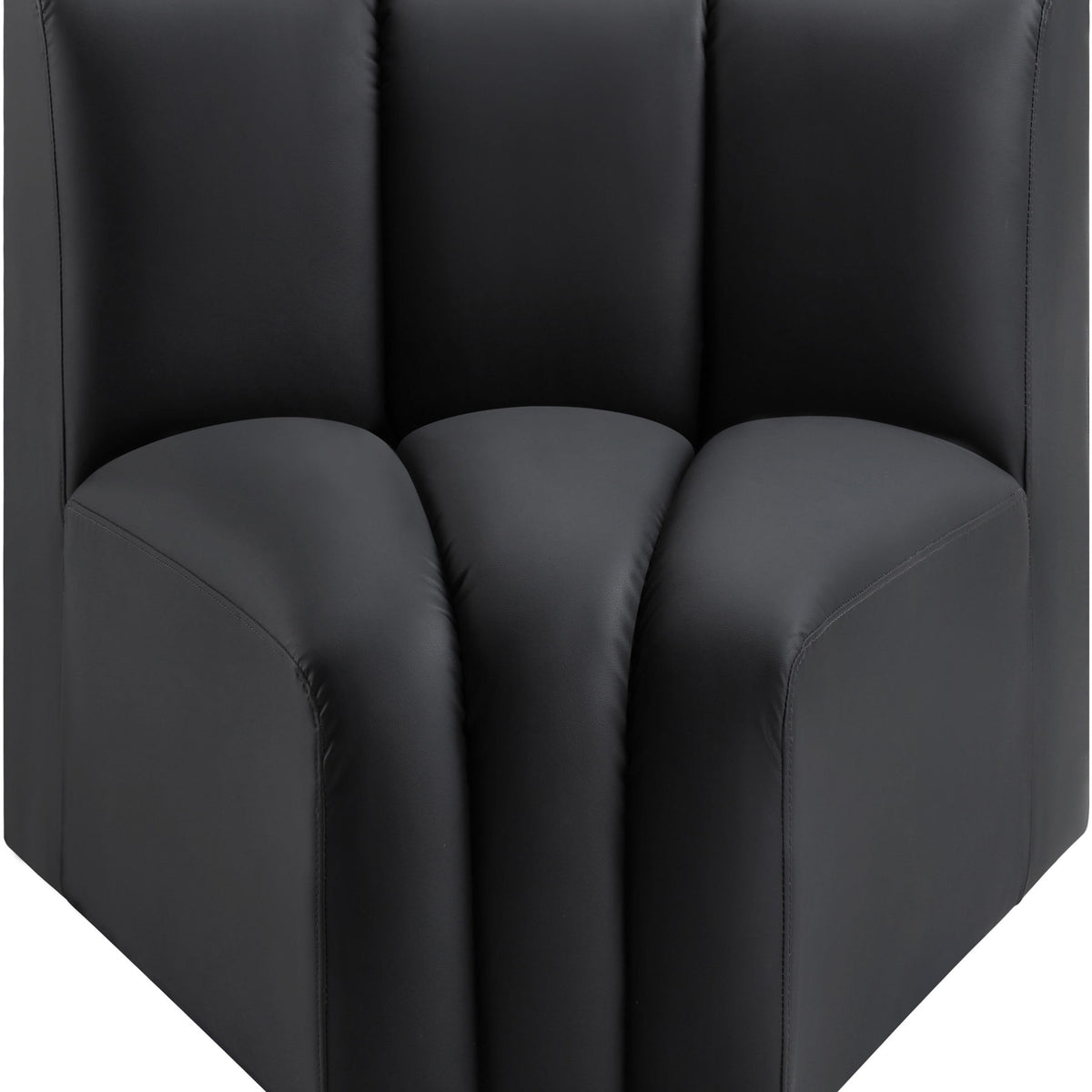 Arc - Faux Leather Curved Corner Chair