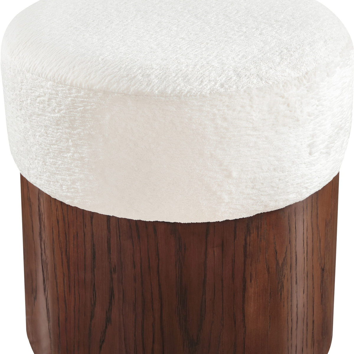 Nimes - Ottoman / Stool With Brown Base