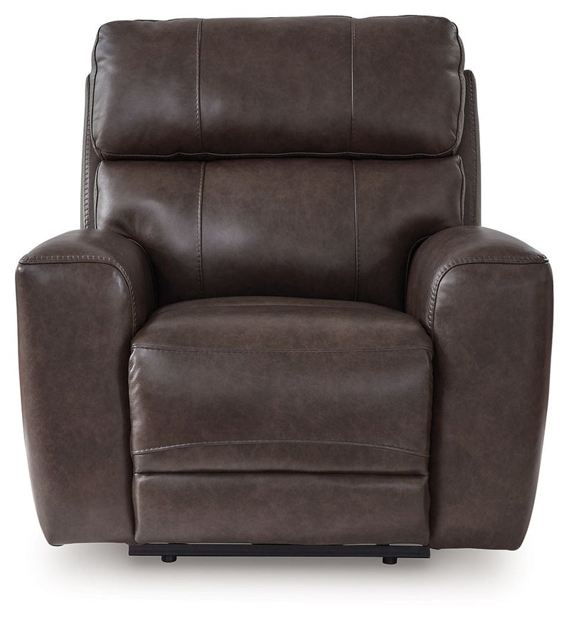 Crossplex - Power Recliner / Adjustable Headrest - Smoke