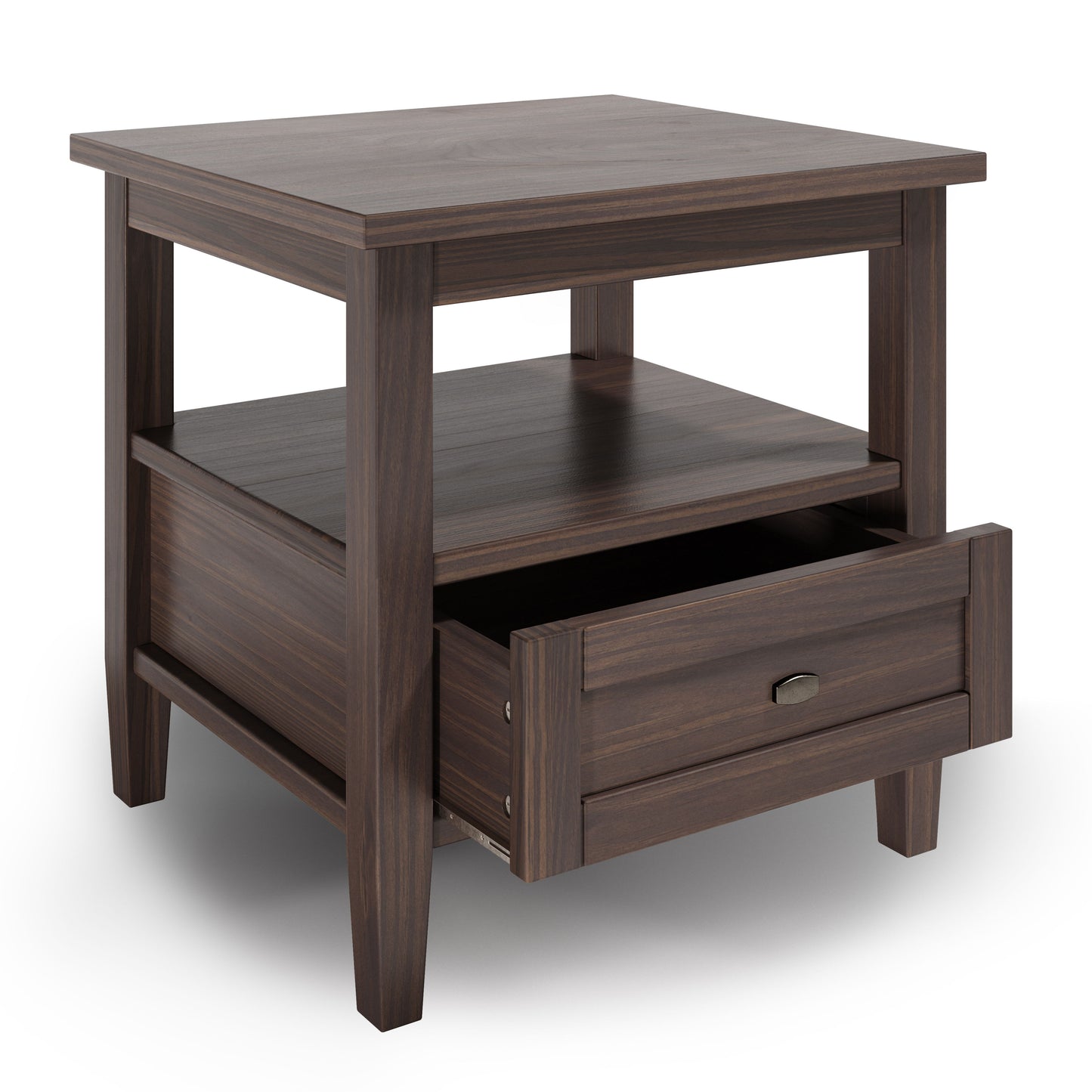 Warm Shaker - End Table - Warm Walnut Brown