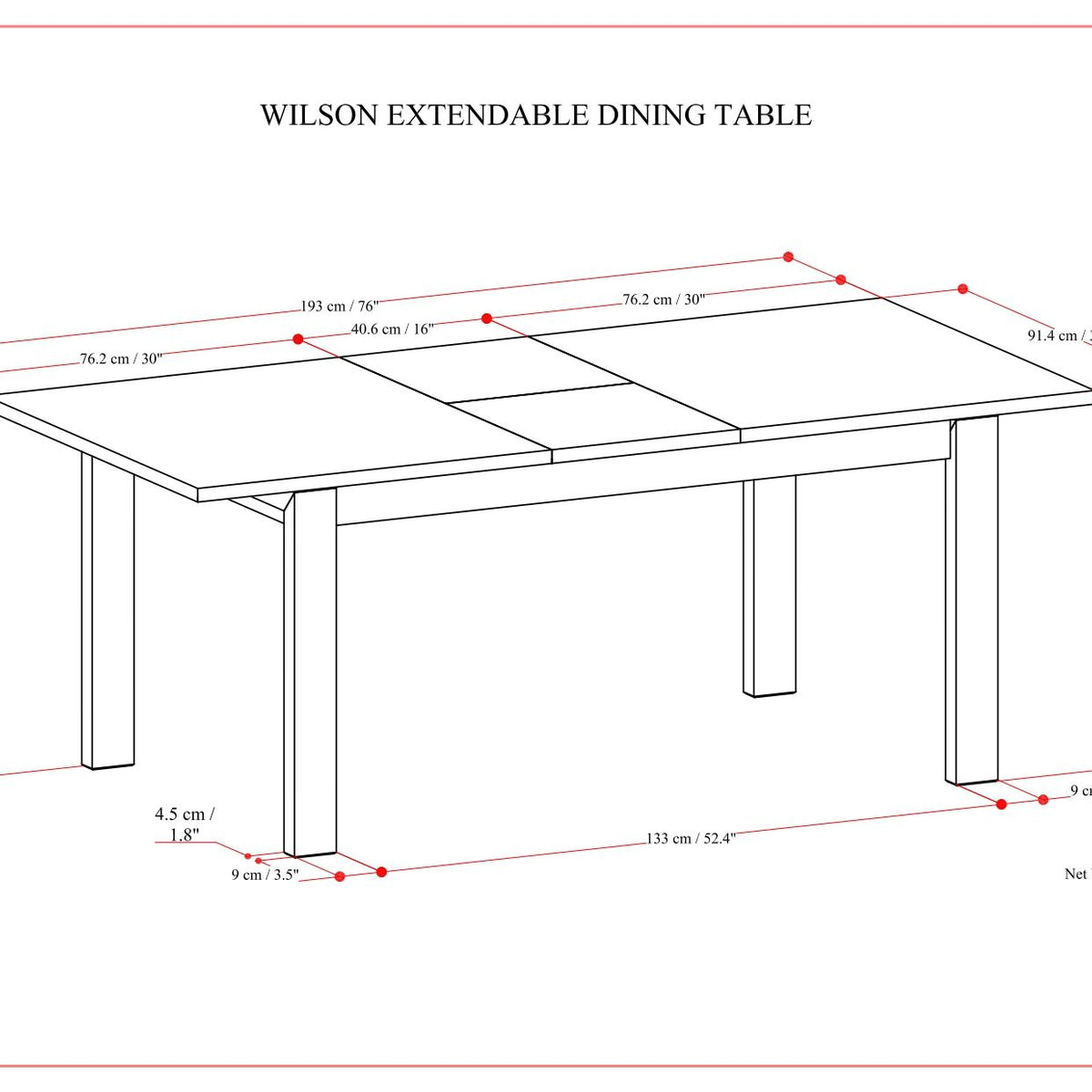 Wilson - Handcrafted Dining Table