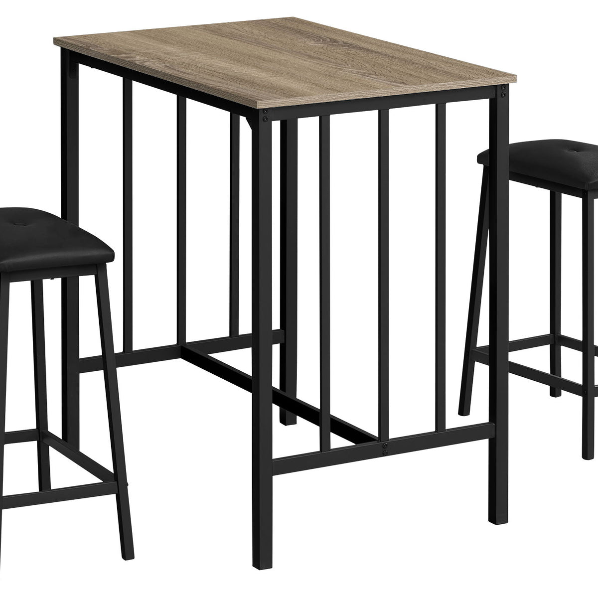 3 Pieces Dining Set, Counter Height, Rectangular, Small, Contemporary & Modern