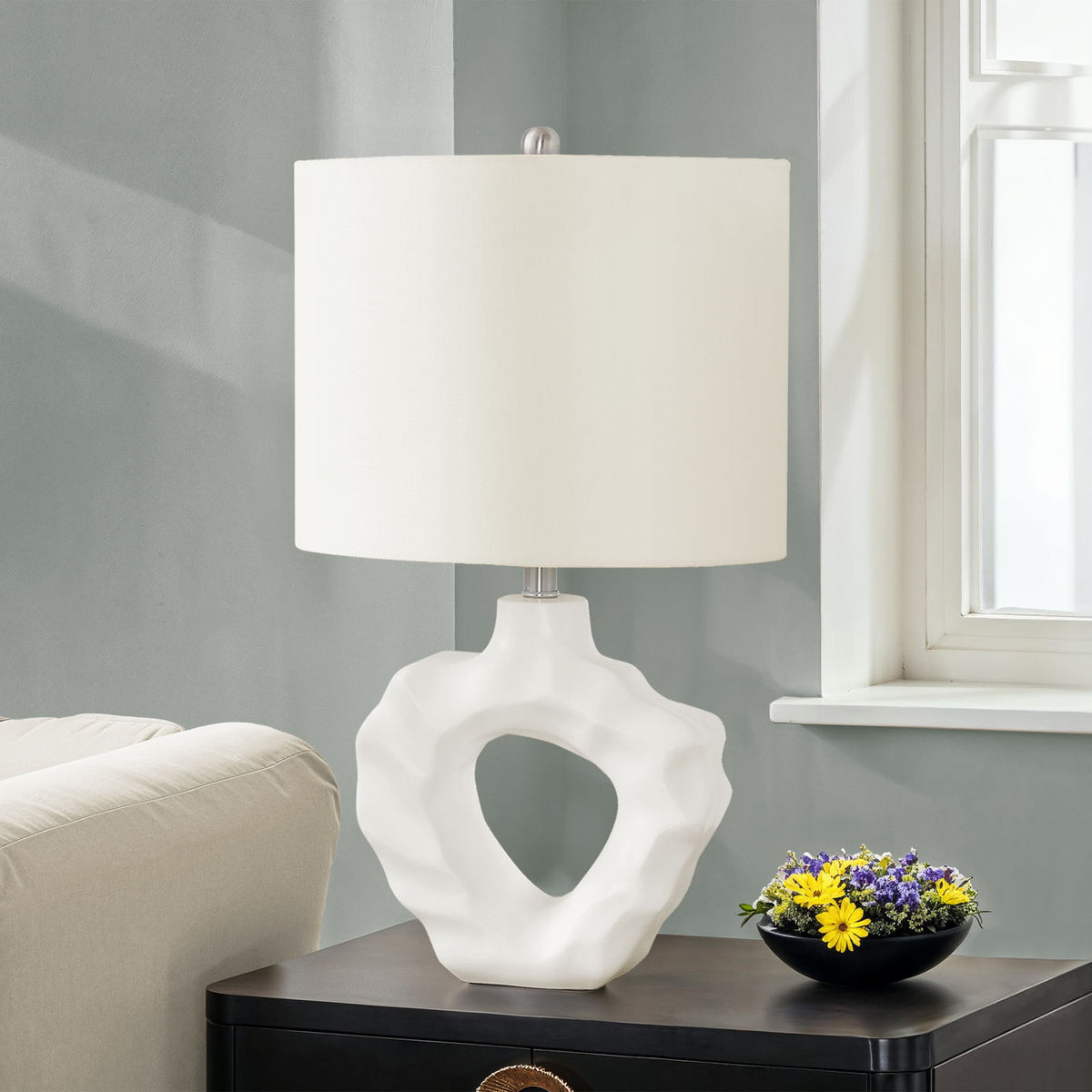 Lighting, Table Lamp, Modern - Cream