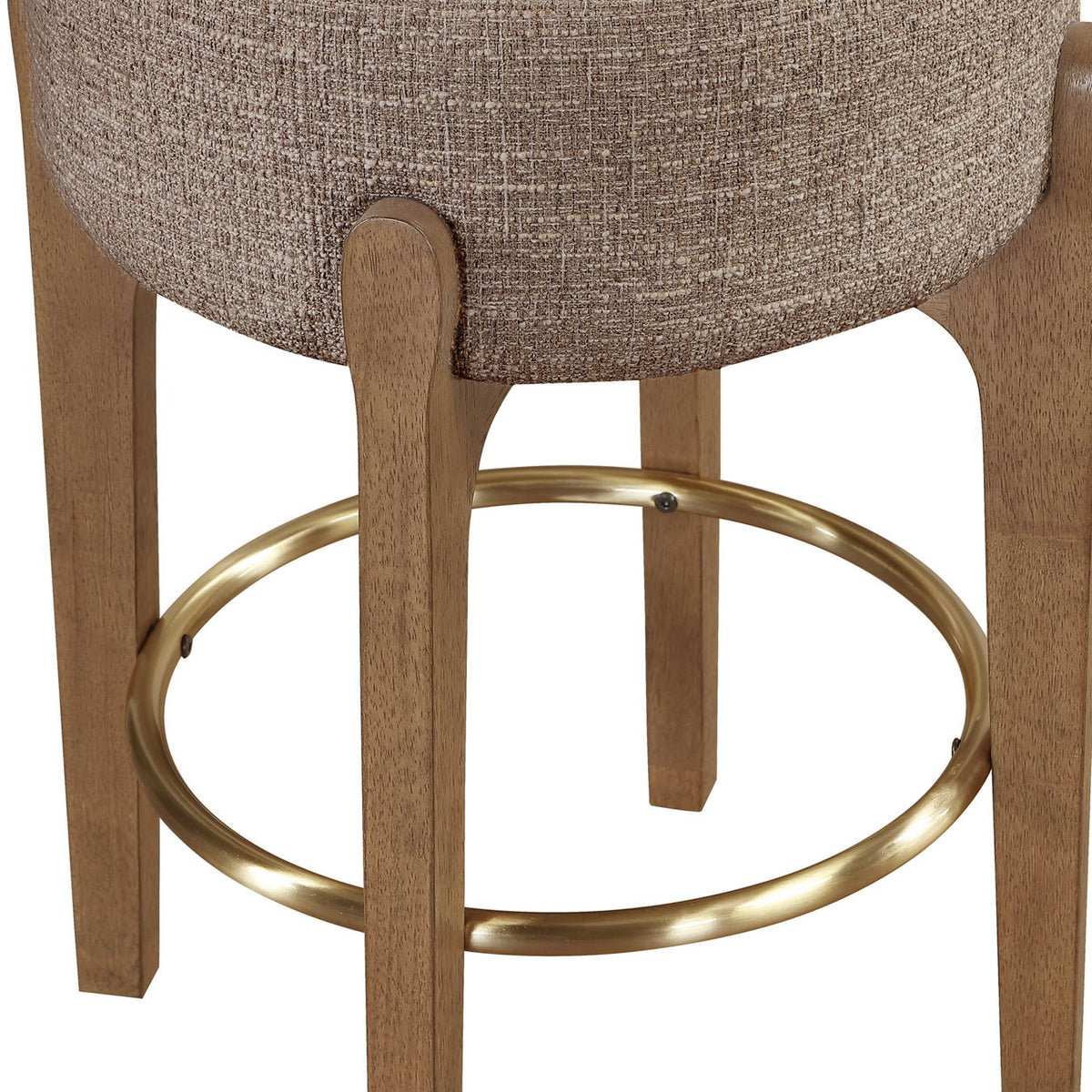 Torino - Backless Counter Stool With Brushed Brown Base (Set of 2)
