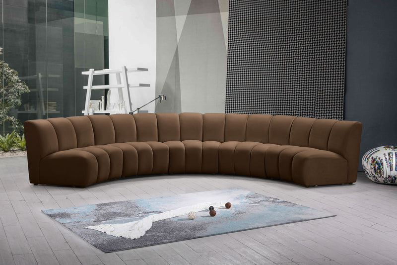 Infinity - 5 Piece Velvet Modular Sectional