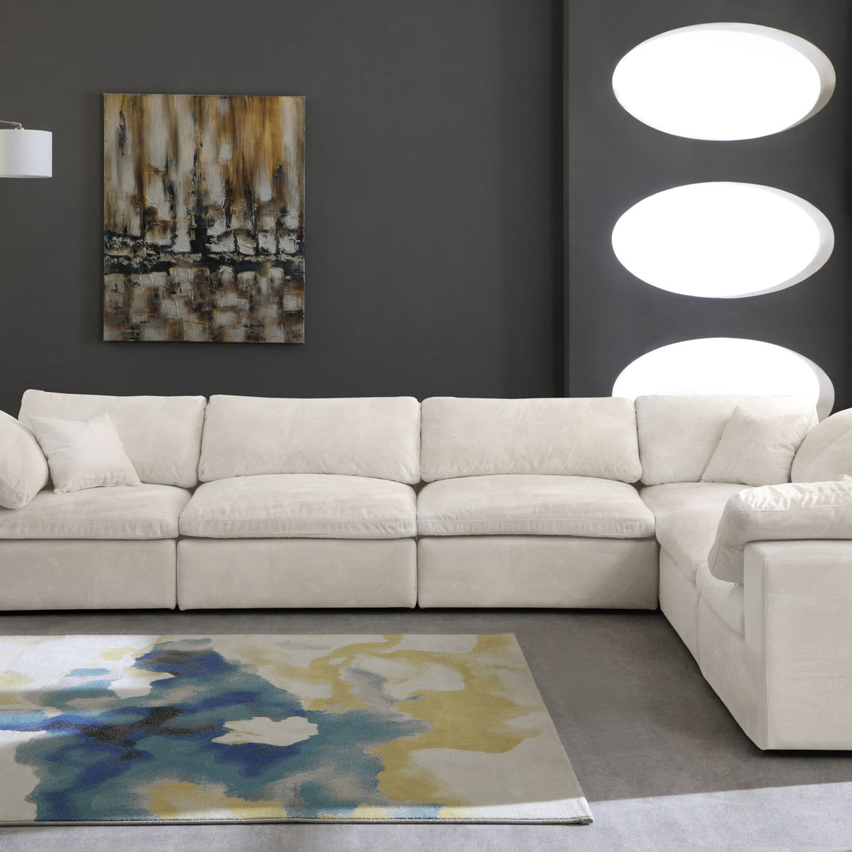 Cozy - 6 Piece Modular Corner Sectional