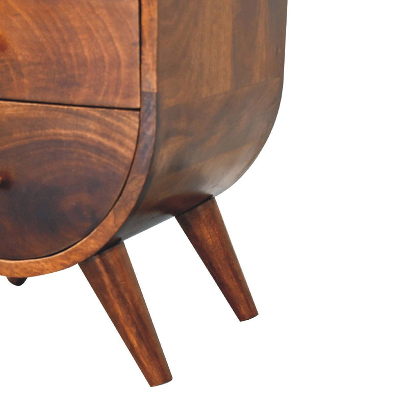 Split - Bedside Table - Chestnut