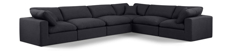 Comfy - 6 Piece Linen Modular Corner Sectional
