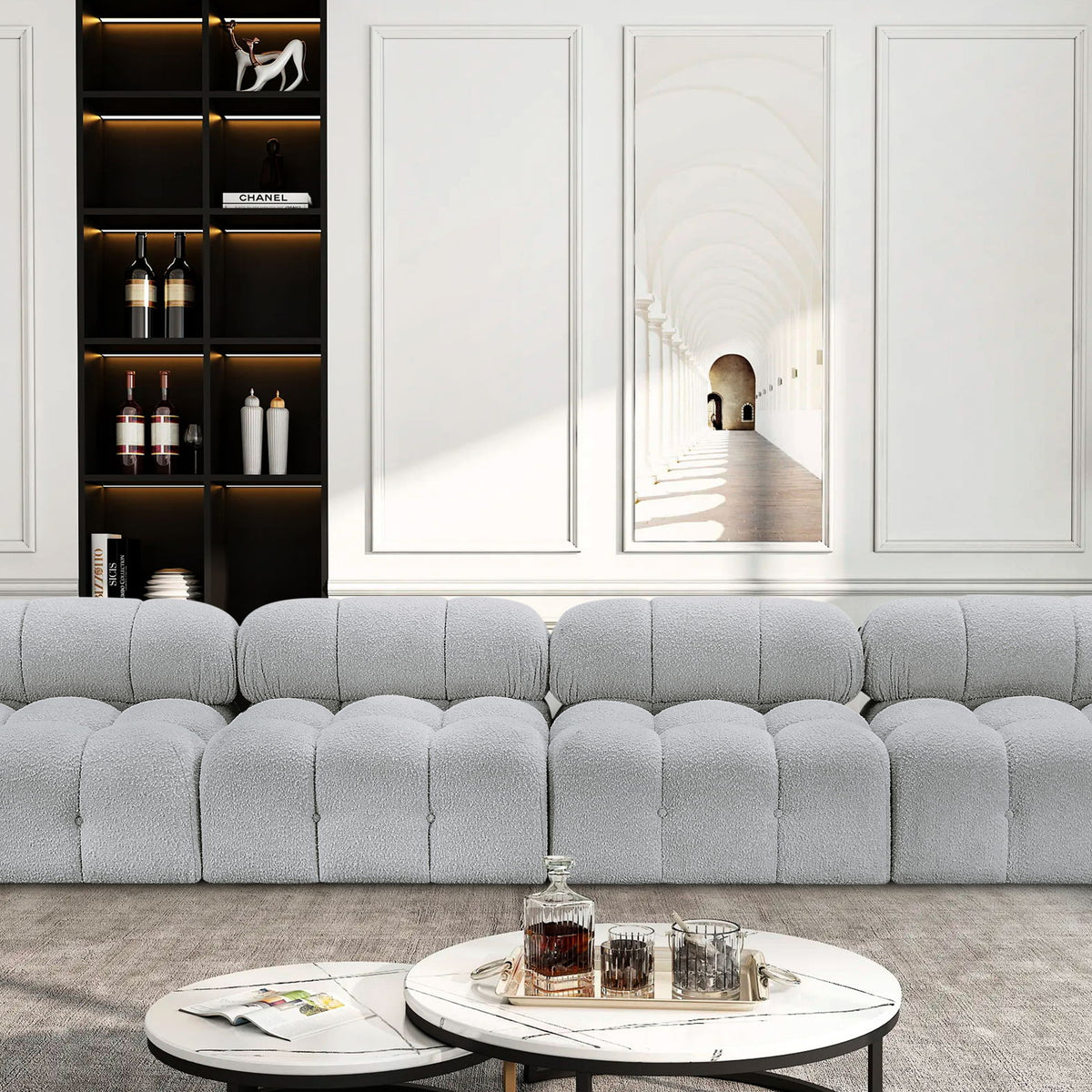 Ames - 4 Seat Modular Armless Sofa