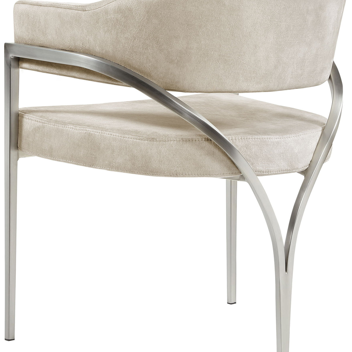 Madelyn - Dining Chair (Set of 2) - Brushed Chrome