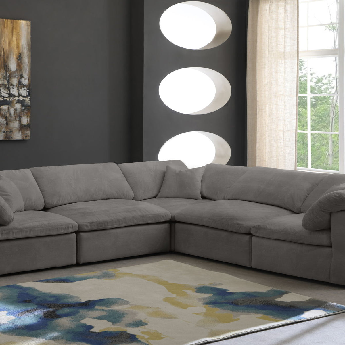 Cozy - 5 Piece Modular Corner Sectional