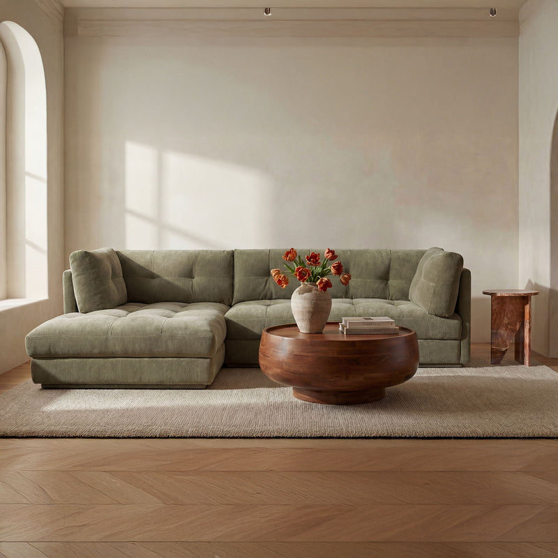 Mischa - Left Sectional - Sage Green