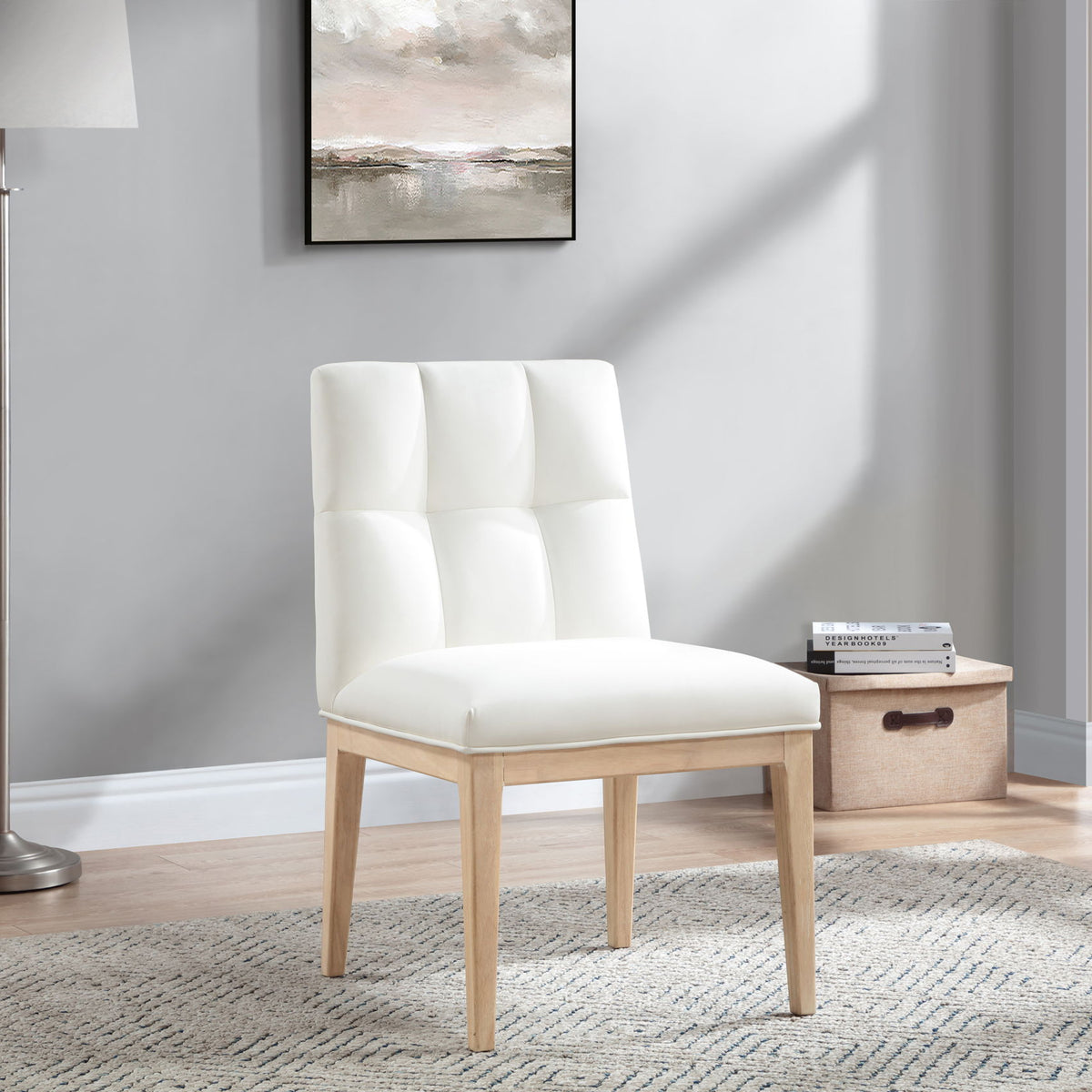 Adrian - Dining Side Chair (Set of 2) - Light Brown Legs